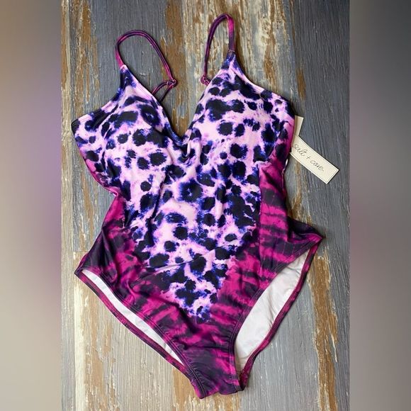 NWT SALT AND COVE ONE PIECE SWIMSUIT SIZE LARGE - Picture 2 of 6